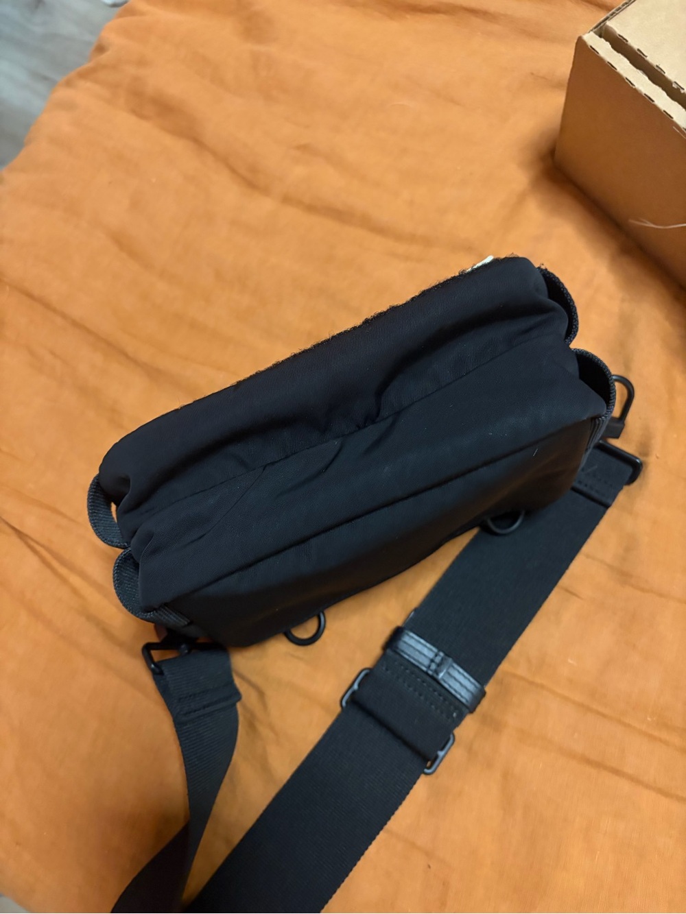 Kenzo Black Logo Patch Crossbody Belt Bag - Picture 5 of 7